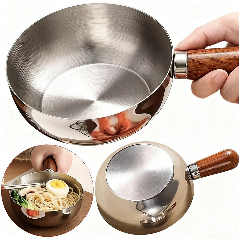 Kitchen Gadgets And Accessories - Кастрюля из нержавеющей стали с ручкой