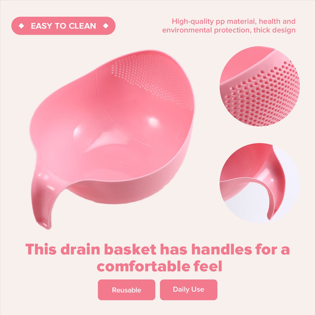 Kitchen Gadgets Rice Filter - ABJS Фильтр-дуршлаг для промывки риса, кухонный