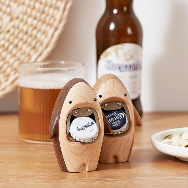Kitchen Gadgets To Gift - Креативная деревянная открывалка для бутылок в