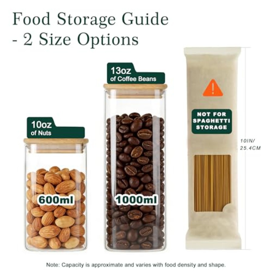 Набор из 12 квадратных стеклян – обзор и цена Food Storage Containers