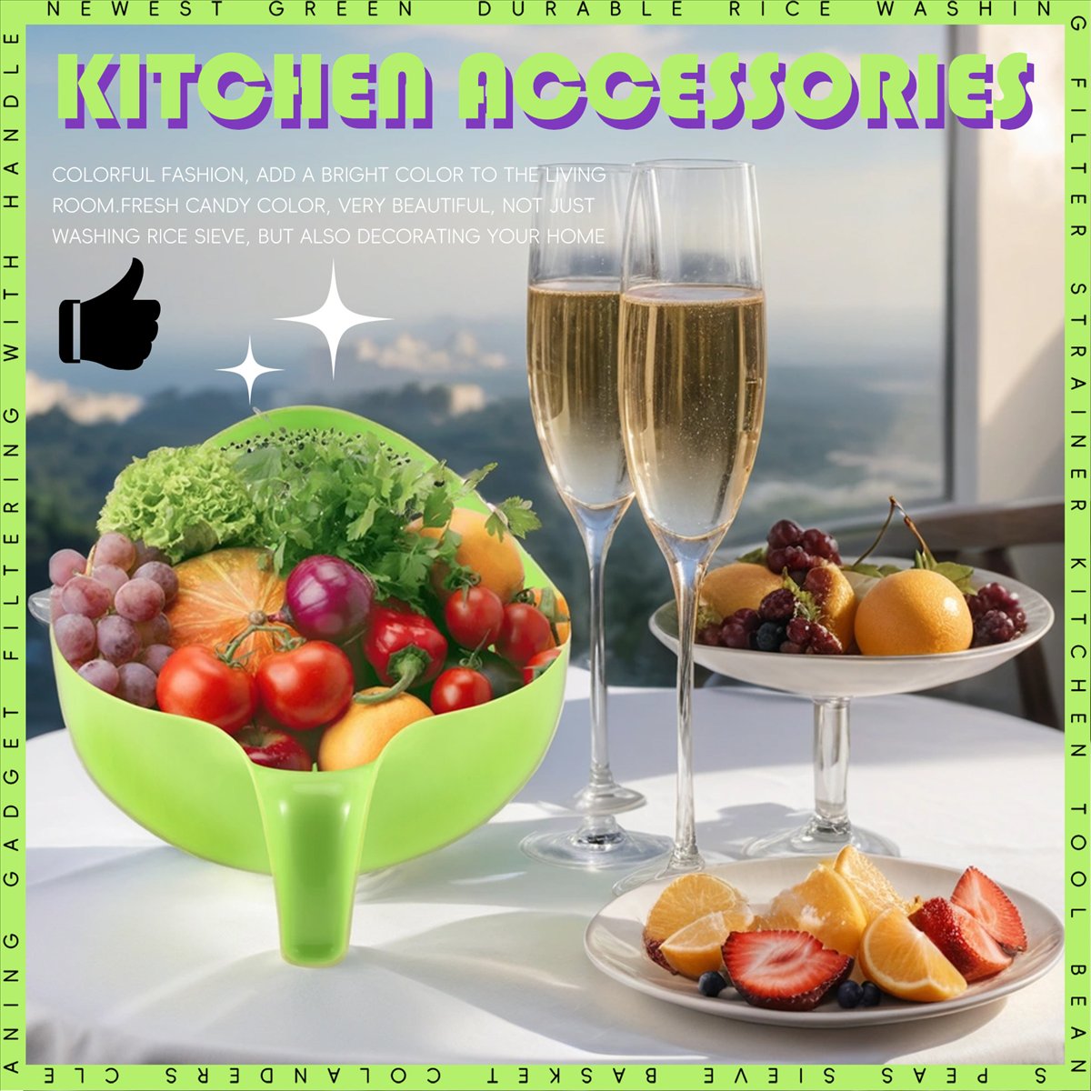 ABZT Фильтр-дуршлаг для промыв – обзор и цена Kitchen Gadgets Rice Filter