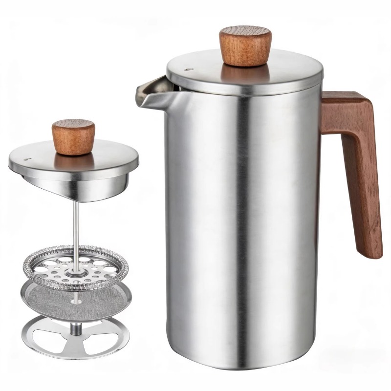 Кофейник-френч-пресс JUSTINLAU – обзор и цена French Press Coffee Maker