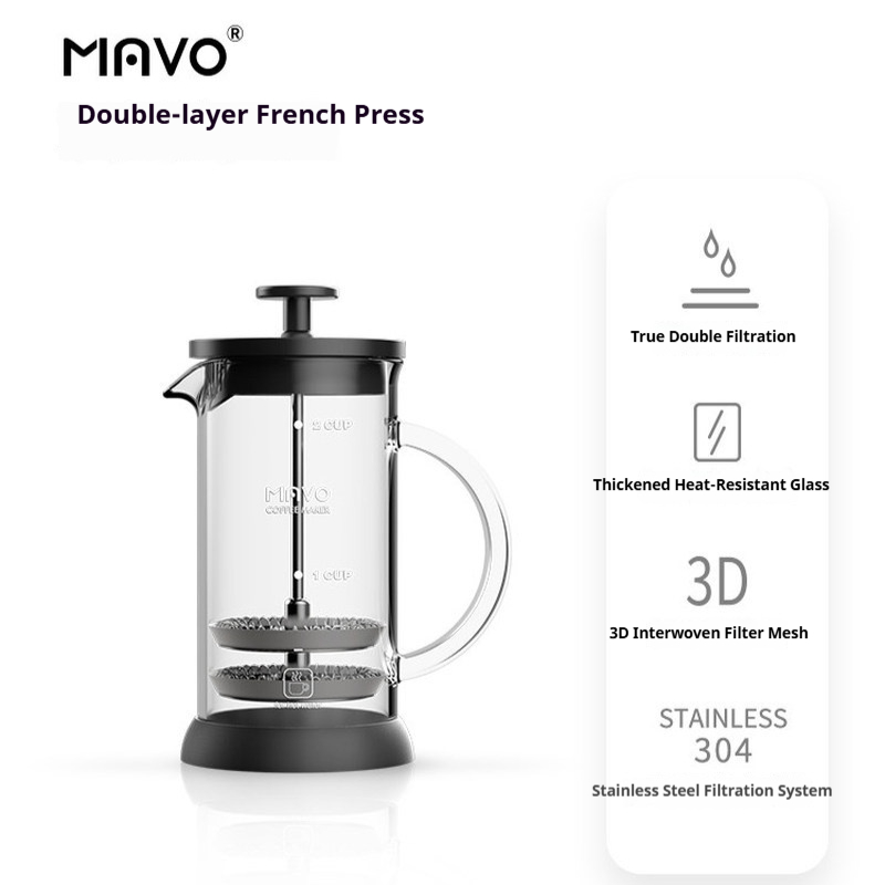 Кофеварка-френч-пресс MAVO с д – обзор и цена French Press Coffee Maker